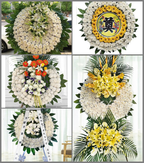 广东江门市台山市大江镇岐岭村花圈速递